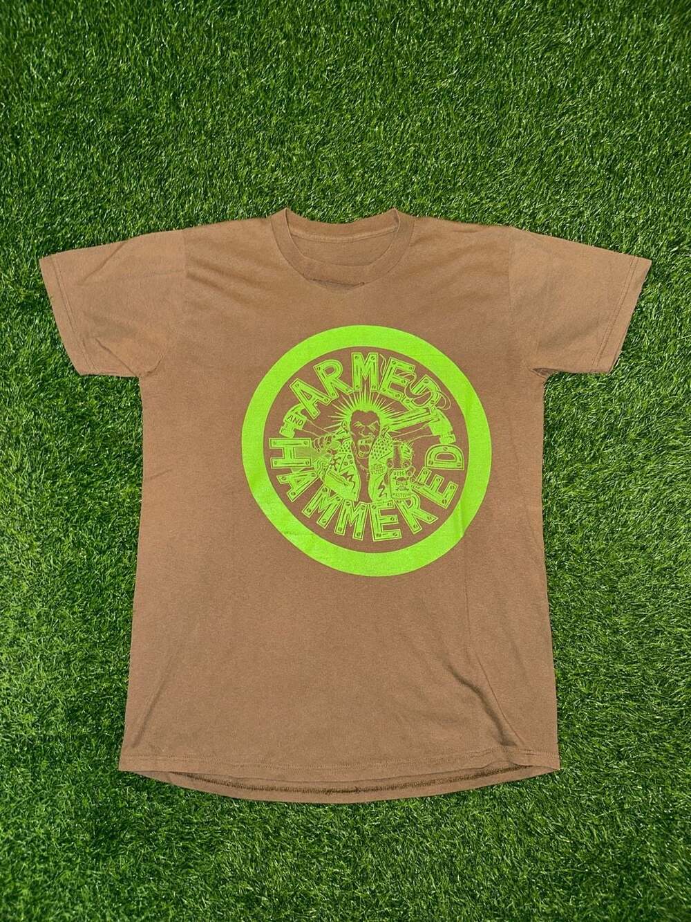 Filthy 52 Armed and Hammered Graphic T-Shirt Brown Men's